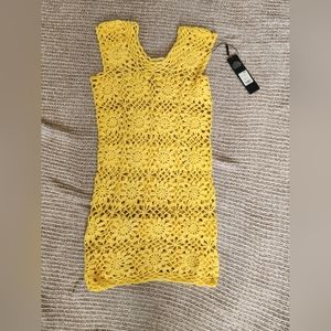 FASHIONNOVA Carolina Crochet Cover Up Mini Dress